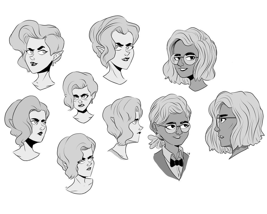 Ana and Spear Mint character sheet