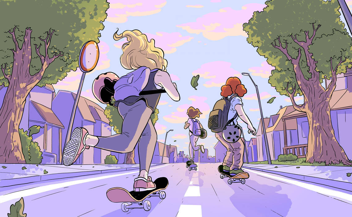 a panel from a skateboard related project
